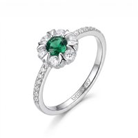 Anello Brosway Donna FANCY LIFE GREEN in Argento Cubic Zirconia